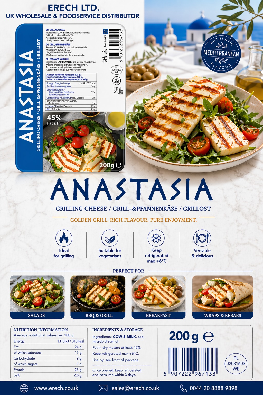 Anastasia grilling cheese
