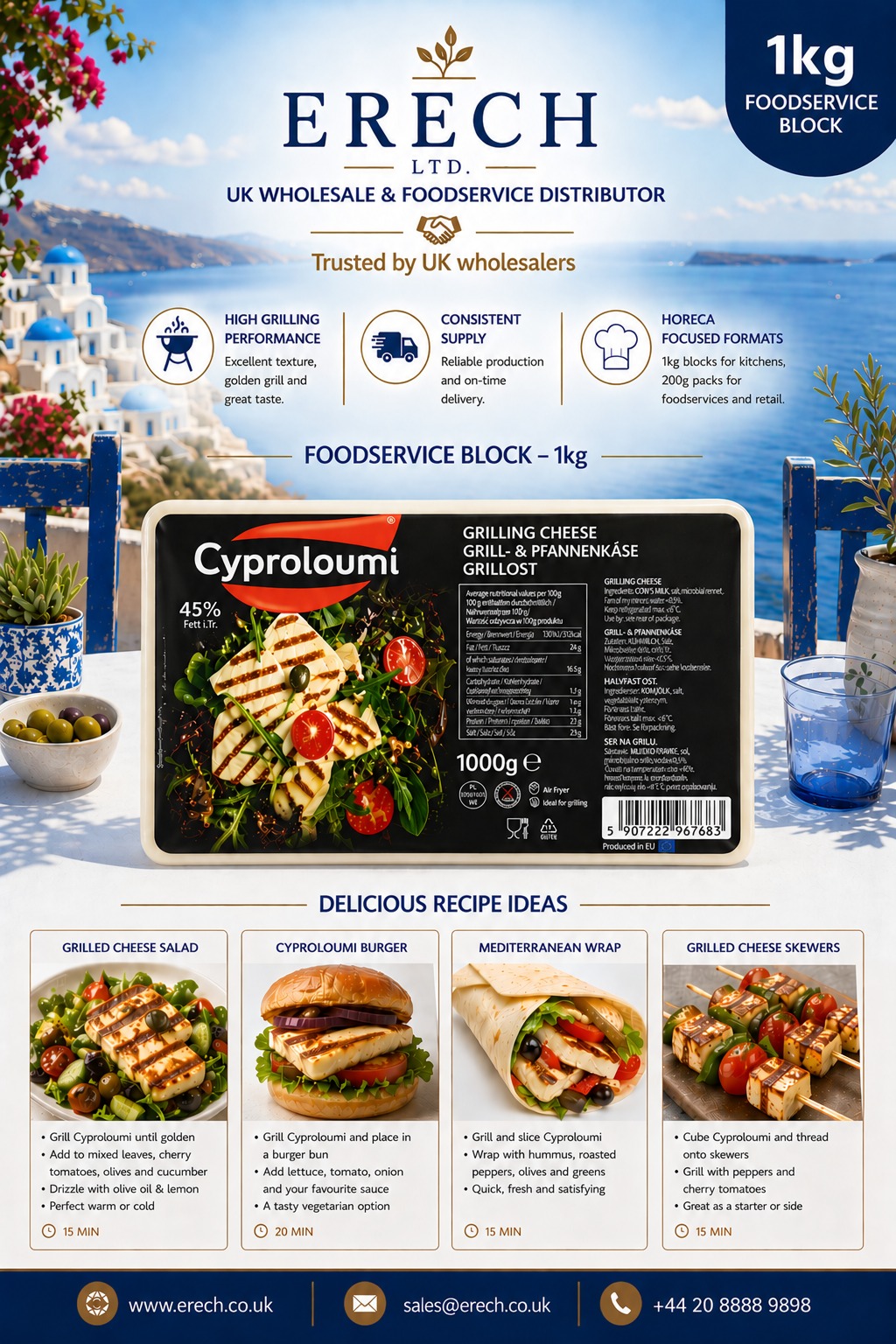Cyproloumi foodservice poster
