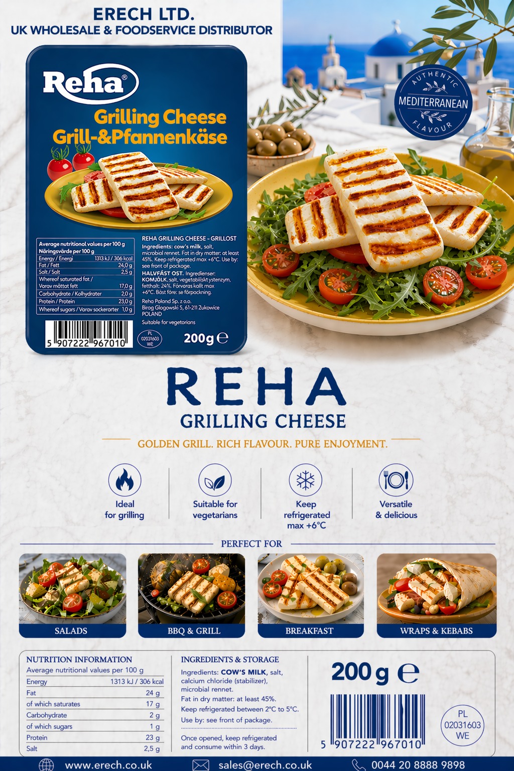 Reha grilling cheese